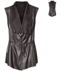 Dex Faux Leather Vest